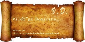 Világi Dominika névjegykártya